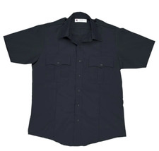 LIBERTY 771MNV SHORT SLEEVE MENS SIZE 15-15.5 POLICE SHIRT DARK NAVY