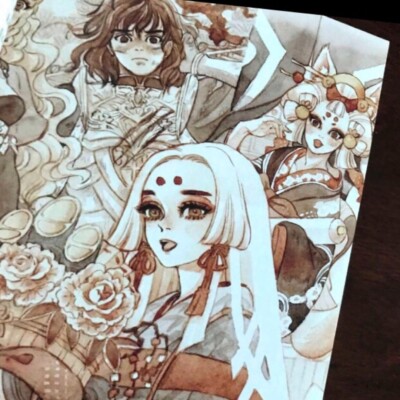 The Engraved Witch in a Fantasy World Sakizo Art Book Illustration