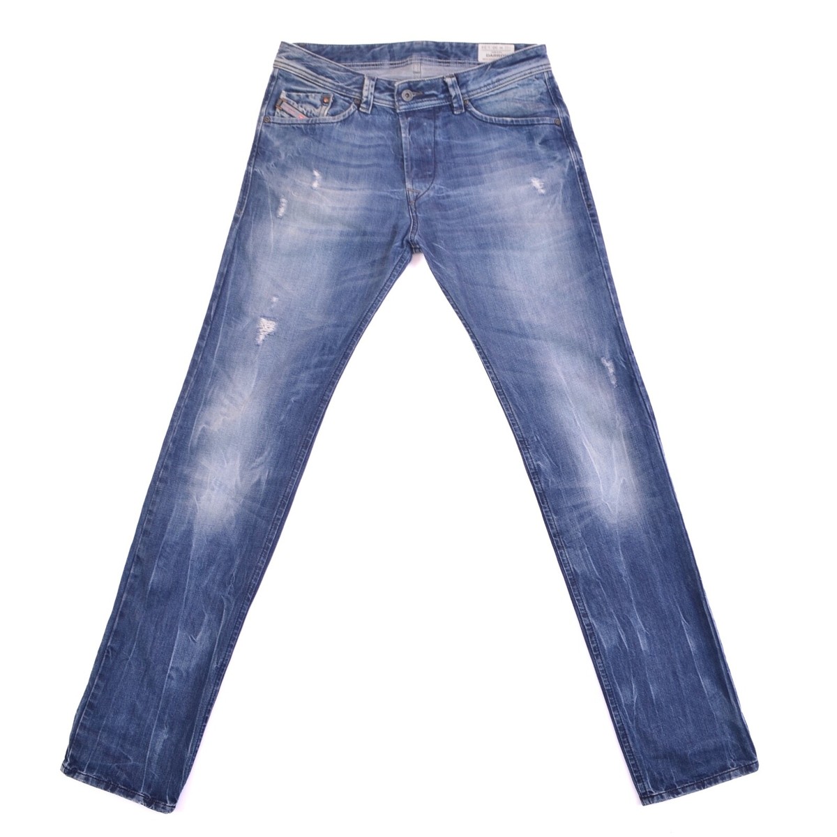 Diesel Darron 008B9 Blue Denim Regular Slim-Tapered Jeans Mens W30 L32  30x34