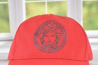 VERSACE キャップ 赤　59サイズ NEW Versace $350 Medusa Head Logo Adjustable Baseball Hat Size 58
