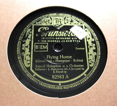 LIONEL HAMPTON Flying Home / Two Fingers Boogie BRUNSWICK 82583 (510)