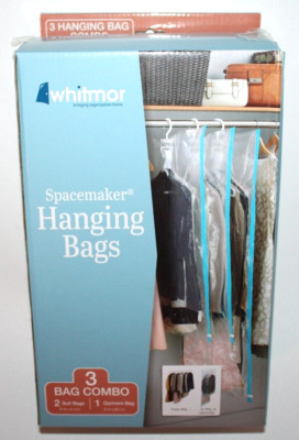 Whitmor Spacemaker Organizing Hanging Bags 3 Pack Bag Combo