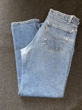 Vintage Orange Tab 1980  s Levi  s Medium Wash 36x39 Straight Blue Jeans