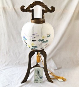 Japanese Electric Paper Ouchi Lantern 3 Legs Standing Chochin Obon Ornament Art