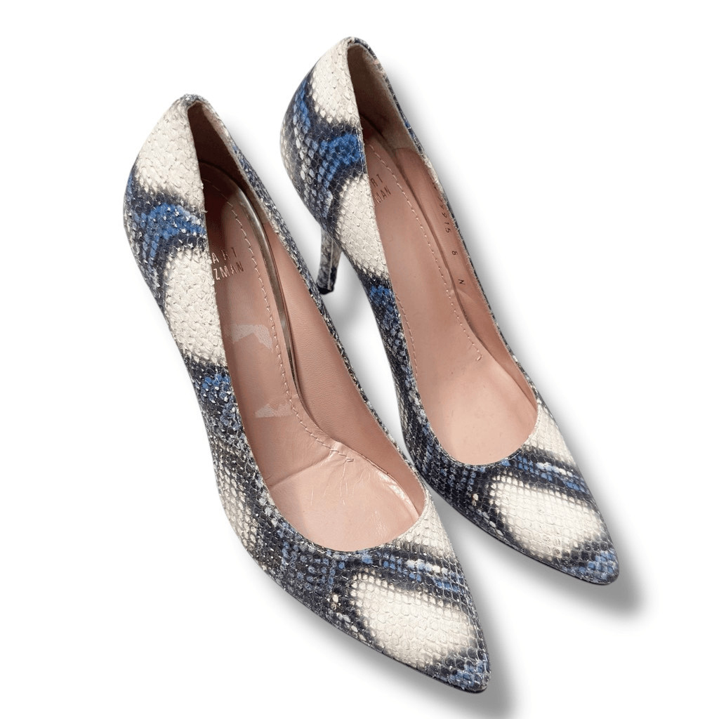 Stuart Weitzman Python Stiletto Pumps Women’s Siz… - image 2