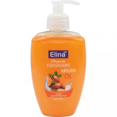 3 x Elina med Flüssig Seife Kokos Aloe Vera Granat-Apfel Argan ÖL Olive 3x300ml