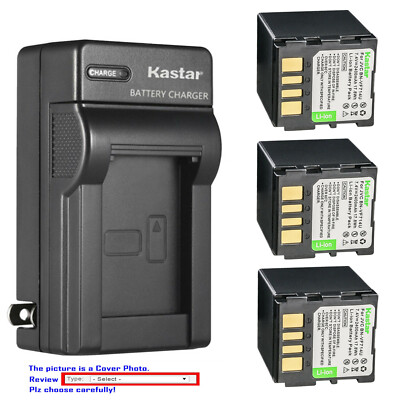 Kastar Battery Wall Charger for JVC BN-VF714 BN-VF714U BN-VF714UE BN-VF714US