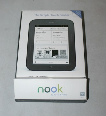 Nook Barnes Noble The Simple Touch Reader Tablet 6 Screen