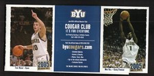 Brigham Young Cougars--2005-06 Basketball/Gymnastics/Volleyball Pocket Schedule