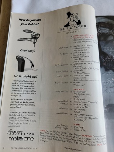 2009 October 5 The New Yorker magazine (CP291) - Imagen 2 de 3