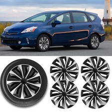 For Toyota Prius 4Pcs Wheel Covers 15" Snap On Hub Caps Fit R15 Tire & Steel Rim