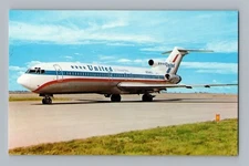Aviation Airplane Postcard United Airlines Boeing 727-222 AU4