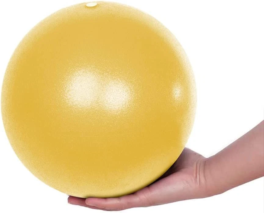 Fresion Small Exercise Ball Soft Yoga Balls,Mini Pilates 25cm for Yellow