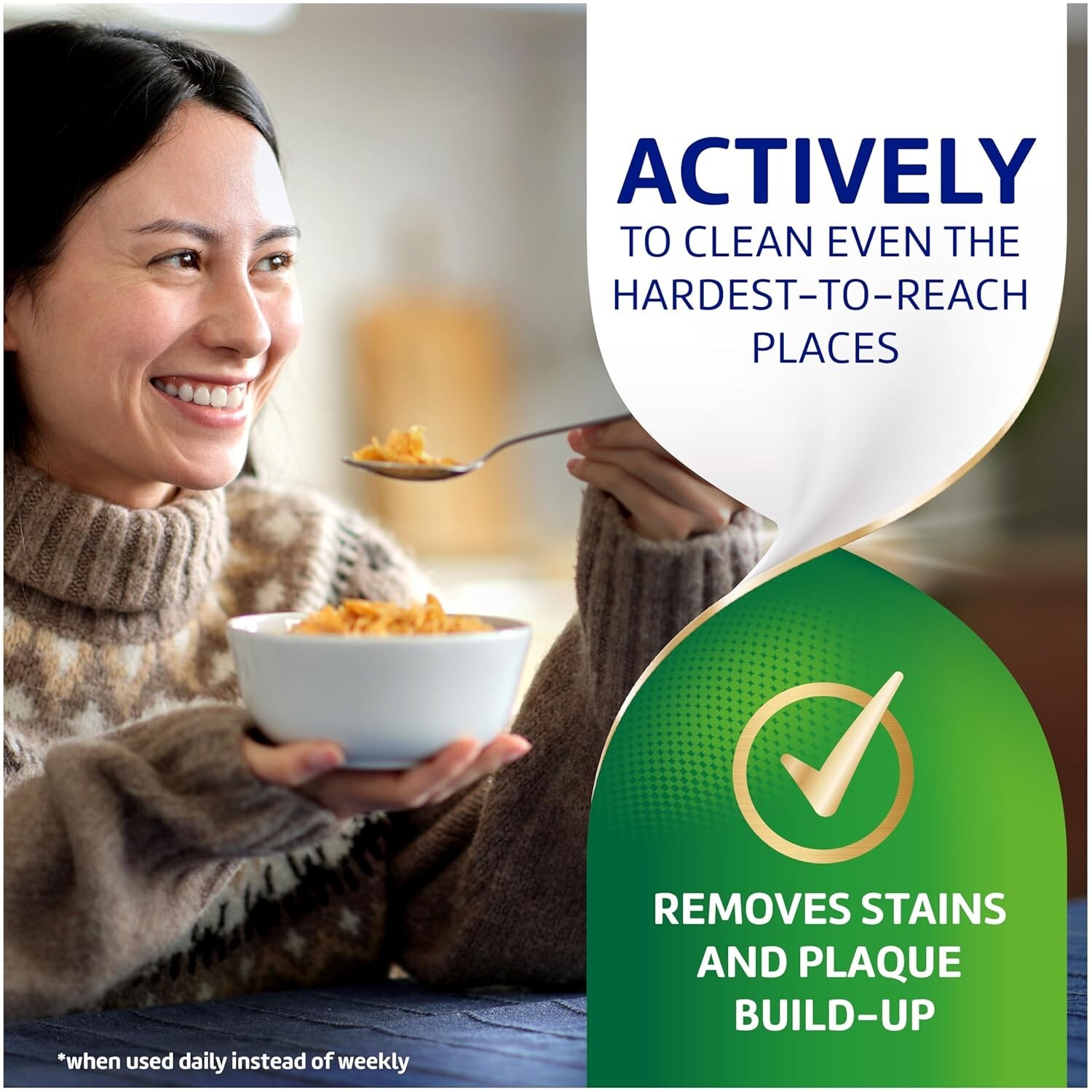 Polident Overnight Whitening Dental Cleanser Tablets 90 Ct (2 Pack) Antibacteria