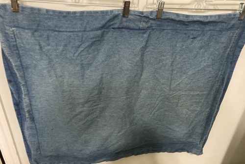 One Vintage Stonewashed Medium Blue Denim Pillow Sham Standard 27x20 # 2072 - Picture 3 of 8