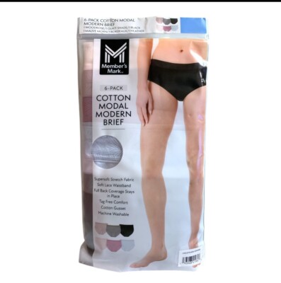 Women's 6-Pack Cotton Luxe Modern Brief 2xl Multicolored Underwear Soft,stretch