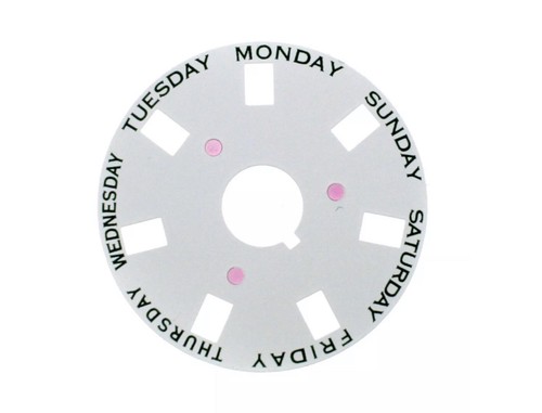 Calendrier Jour Disque pour Calibre Rolex 3055 Couleur Blanc