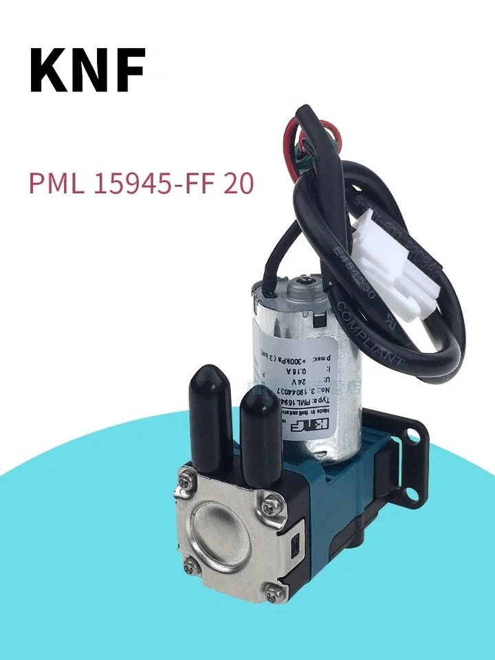 Диафрагменный жидкостный насос KNF PML15945-FF20 24 В 3,8 Вт жидкостный насос FedEx или DHL или UPS - Изображение 2 из 4