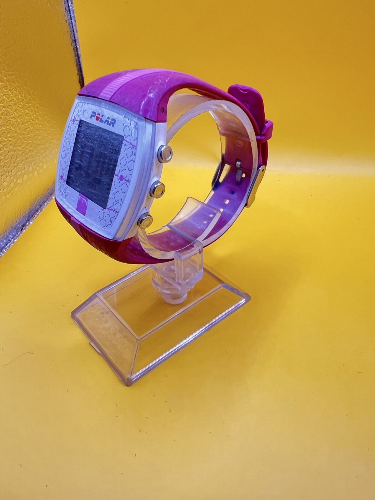 Polar FT4 Womens Digital Heart Rate Monitor Watch Pink New Battery