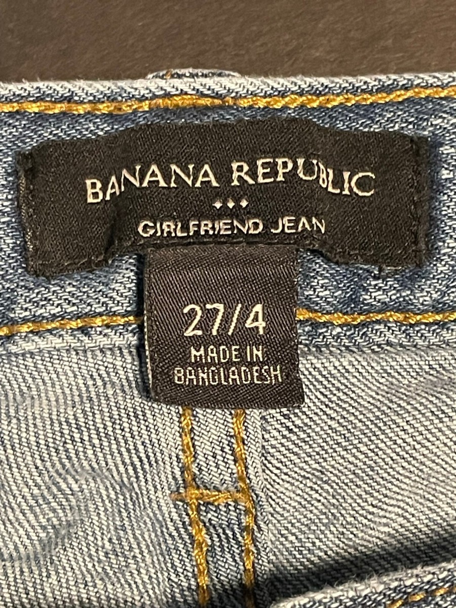 パンツ BANANA REPUBLIC GIRLFRIEND JEAN 27/4 Banana Republic jeans womens 27/4 30 x 27 girlfriend jean