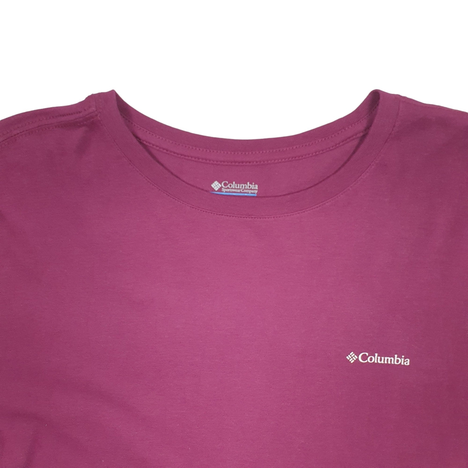 COLUMBIA SPORTSWEAR Purple T Shirt Tee Long Sleeve Cotton Blend Mens M image 3