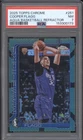 Cooper Flagg 2025 Topps Chrome 251 Aqua Basketball Refractor RC /199 PSA 7