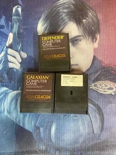 Defender ATARI CXL4025 Atari 400/800 Lot Galaxian Donkey Kong Tested Working