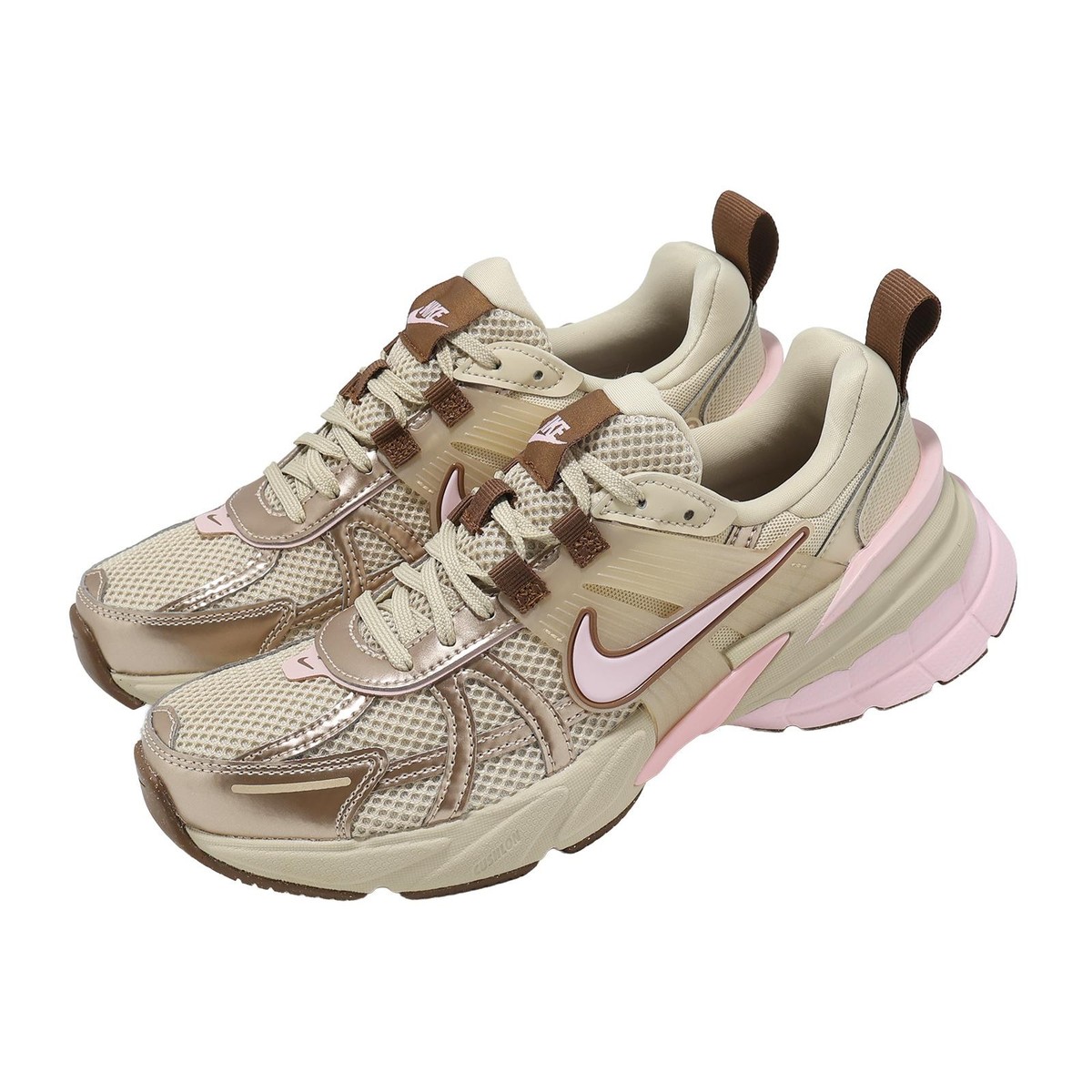 Nike Wmns V2K Run Sanddrift Pink Foam Women Casual Shoes FD0736