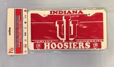 INDIANA HOOSIERS CAR COMBO LICENSE PLATE,  FRAME, CLING & KEYCHAIN FREE SHIP
