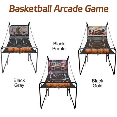 Basketball Arcade Game Electronic Hoops Shot Electronic Scorer Dual 3 Colors