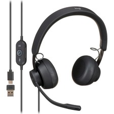 Logitech Zone Wired Noise Cancelling Headset USB-C with USB-A Adapter