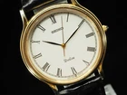 Vintage 1986 Near MINT Seiko Dolce 9531-6030 Gold Roman Qz 31mm Mens Watch JAPAN