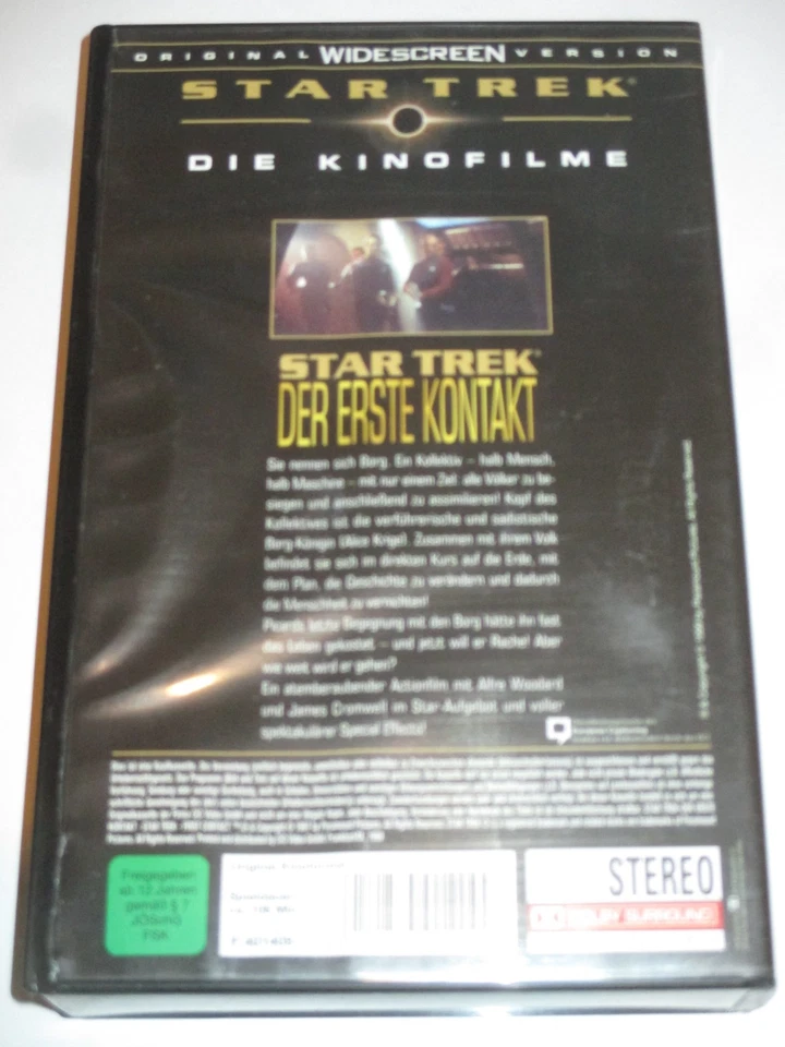 Paramount - Star Trek 8 - VHS/SciFi/Patrick Stewart/Jonathan Frakes/CIC - Bild 2 von 2