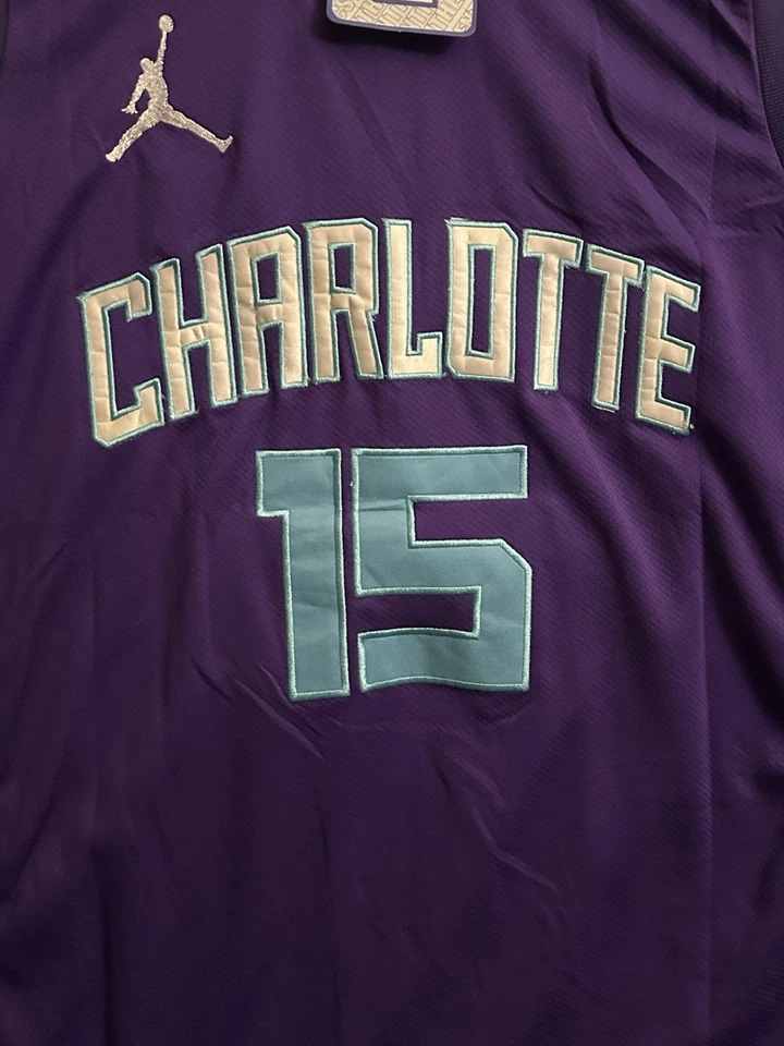 Camiseta deportiva de baloncesto Kemba Walker #15 Charlotte Hornets NBA NUEVA CON ETIQUETAS talla grande L Foto 4 de 4