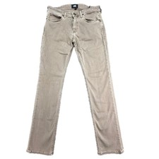 PAIGE Federal Slim Straight Jeans Mens 32 Tan Vintage Acorn Stretch Made in USA