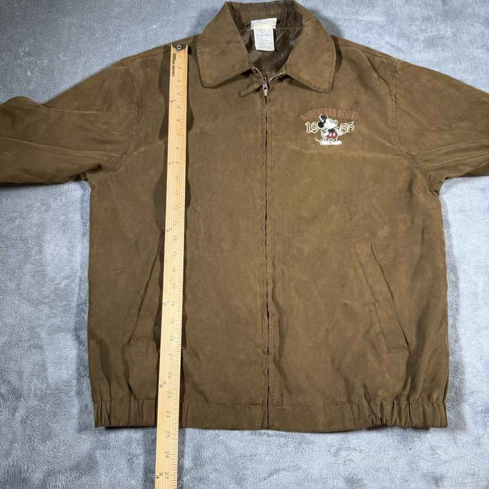 Chaqueta Mickey Mouse Disney Disneyland Resort 1955 Microgamuza Bordada Pequeña Foto 4 de 4