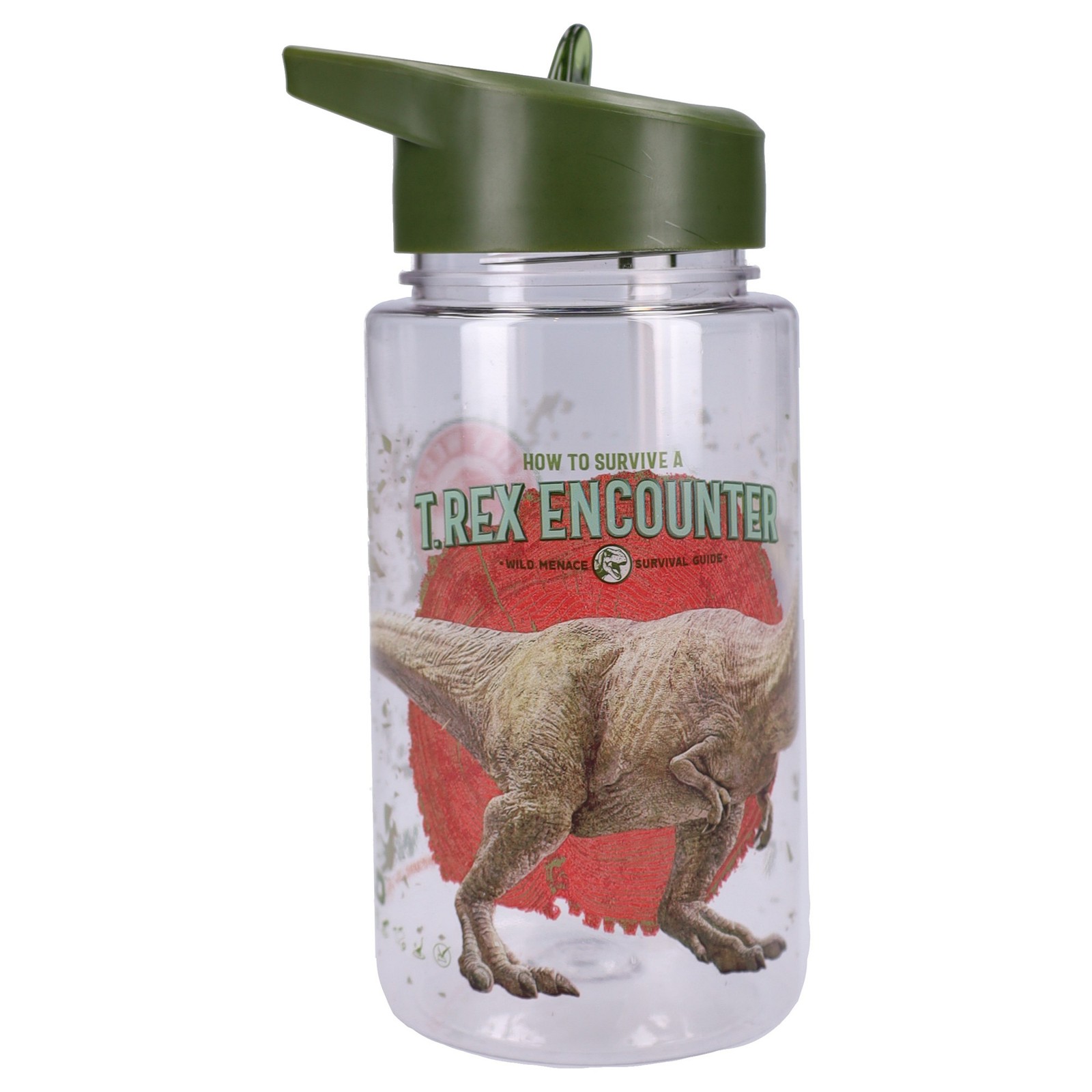 Jurassic World Trinkflasche 450 ml Kinderflasche Wasserflasche mit Trinkhalm 3390₽