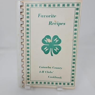 4-H Cookbook 1986 Catawba County 