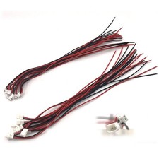 10pairs 24AWG JST ZH1.5mm 2PIN Micro Electrical Male and Female Connector Plug