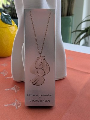 Georg Jensen Weihnachtsornament 2012  Engel    Palladium-beschichtet   OVP