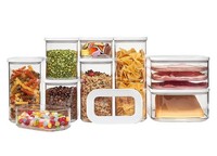 Mepal Vorratsdosen Modula 9-Teilig Set Stapelbar Transparent Bpa Frei