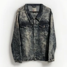 Vintage 90’s BABY Denim Jacket Men’s XL – Acid Wash Jean Jacket Retro Streetwear