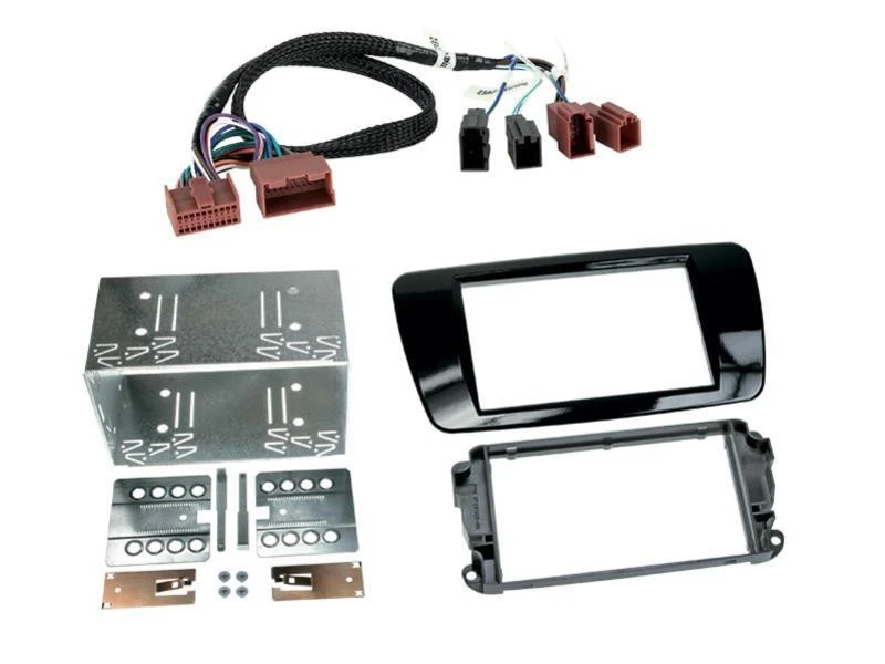 Kit Support autoradio compatible avec Seat Ibiza Noir brillant - Photo 1/1