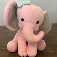 Bedtime Originals Twinkle Toes Pink Elephant Plush 8"
