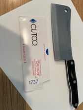 Cutco 1737 Meat Cleaver Classic Brown Handle 7” Blade Factory Sharp -  MSRP $254