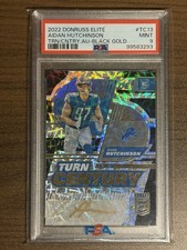 2022 Aidan Hutchinson Donruss Elite Rookie Autograph /25 PSA 9 - Detroit Lions 