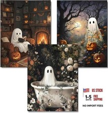 Diamond Art Kits for Adults, 3 Pack Halloween Ghost Diamond Painting Kits for