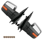 Chrome Side Mirror LED Signal for Ford F150 2004-2014 Towing Power Heated