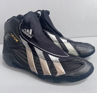 Adidas Mat Wizard II John Smith Wrestling UK7 Vintage Schwarz Gold