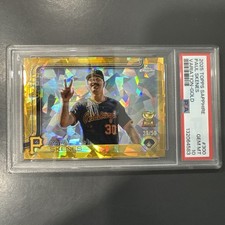 2025 Topps Chrome Sapphire Paul Skenes Image Variation Gold /50 PSA 10 POP 2!